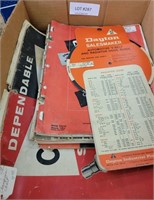 FLAT OF VTG. AUTOMOTIVE PART GUIDES AND MANUALS