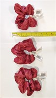 3 XL Faux Silk Satin Scrunchies