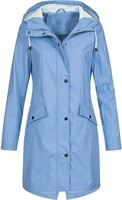 XL Women Solid Rain Jacket Outdoor Plus Size Hoode