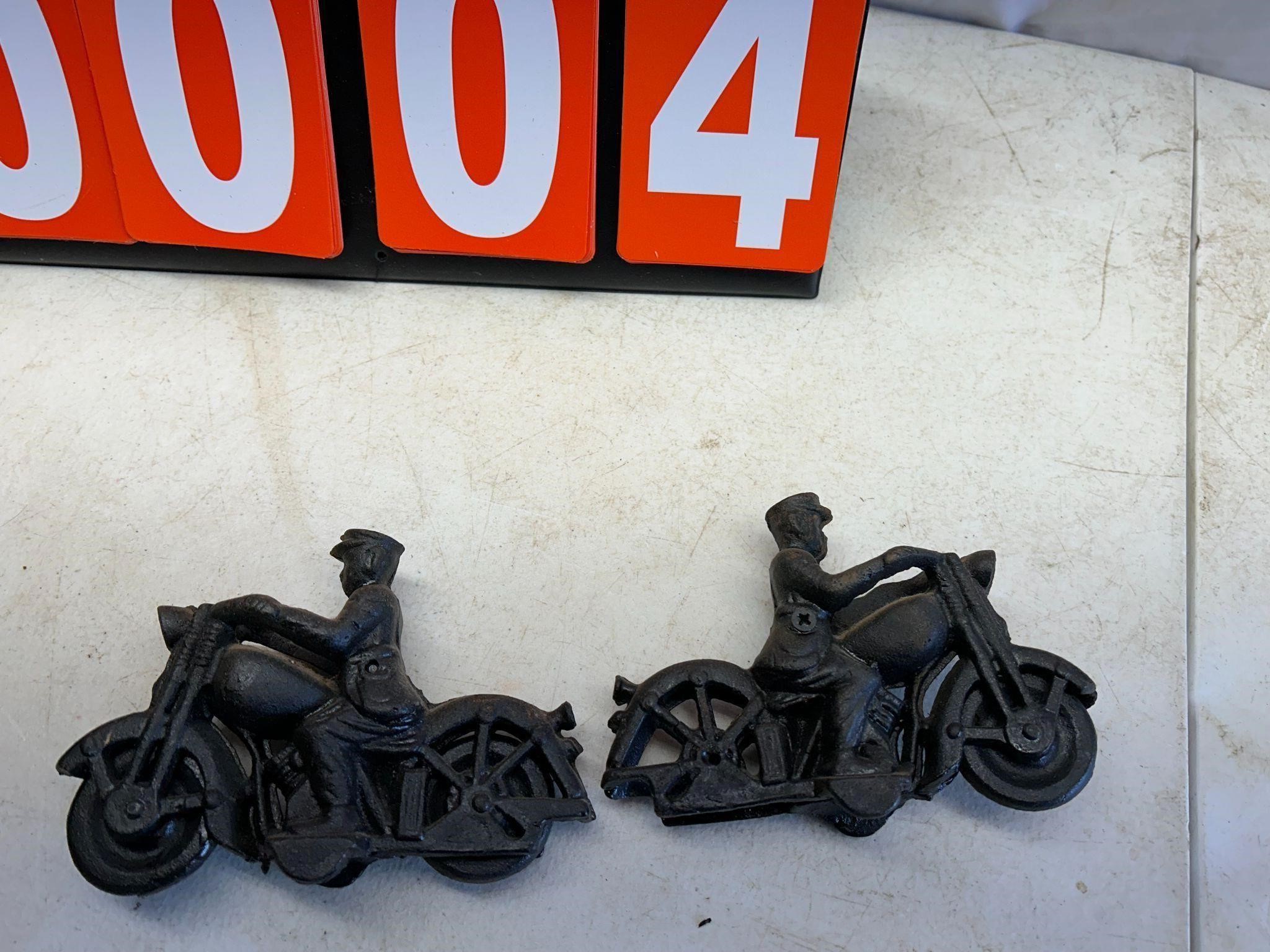 Cast Iron Police on MotorCycle