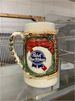 Pabst blue ribbon beer mug