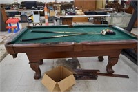 SportCraft Pool Table w/ Accessories (smoke damage