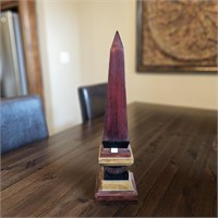 Quirky Obelisk W Secret Candle Holder Inside