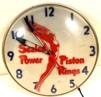 1950s - 15" Sealed Power Piston rings Clock - auto