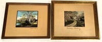 2pcs- Wallace Nutting pictures - 9" frames