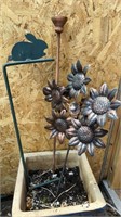 Metal Sunflower Weathervane Garden Stake & More