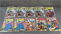 10pc X-Men #1 & #4 1991 Key Marvel Comic Books