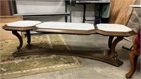 Victorian marble topped coffee table