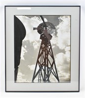 Framed Windmill Silver Gelatin Photograph