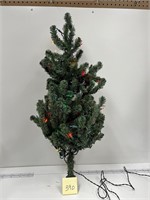 Lighted Christmas Pine Tree Decor
