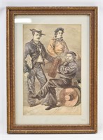 Lumley Men Of War 1864 Engraving Print