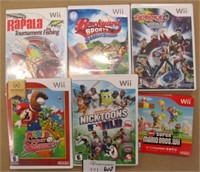 6 Nintendo Wii Games