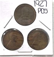 1927 PDS Lincoln Wheat Cents