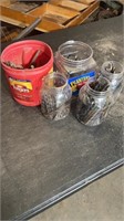 5 jars of drill bits