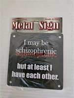 Funny Magnetic Metal Sign