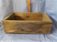 Advertising wood box