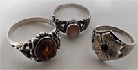 Vintage Sterling Silver Rings