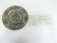 Spirit of 76 Pewter Commemorative Plate