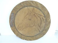 Horse Etching - 18" Across