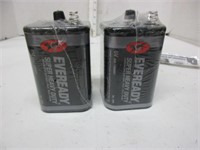 BATTERIES eveready 6V unused untested two