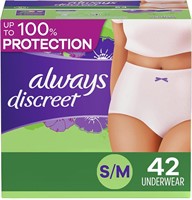 Always Discreet Incontinence Underwear S/M