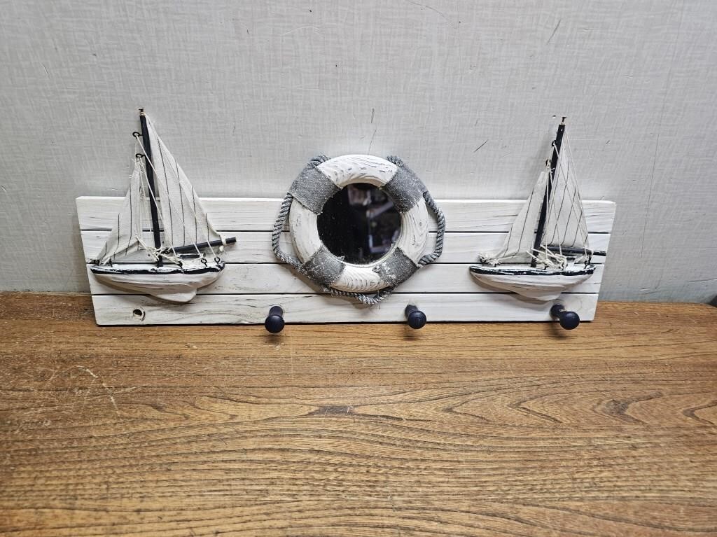 Boat Themed Mirror@19Wx8inH