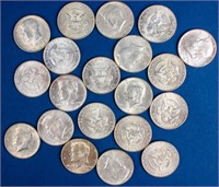 Coin 20 JFK Half Dollars 10-1964 & 10-1964-D