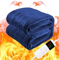 Flannel Electric Blanket Full Size with Double 10