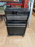 >Unbranded rolling tool cart with contents