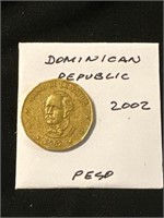 Dominican Republic 2002  Peso Coin