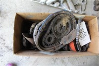 box of small block chevy motor parts