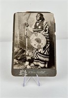 Cabinet Card Photo of San Juan Mescalero Apache