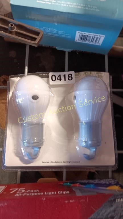 2 CAMPING TENT LIGHTS