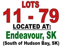 LOTS 11 - 79 LOCATED AT: Endeavour, Sk