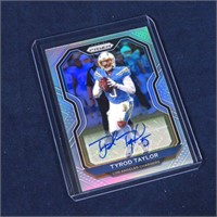 Prizm Tyrod Taylor LA Chargers 2020 Signed Card