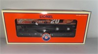Lionel train - Tony Stewart flat car with trailer