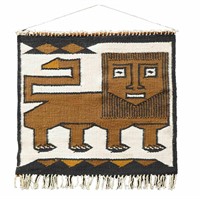 Woven Lion Wall Tapestry