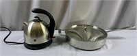 Electric tea kettle /12" fry Pan