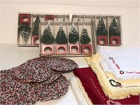 Christmas Tree Napkin Holders 12, Embroidered