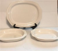 Pfaltzgraff Heritage White Serving Bowls 11” and