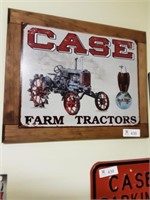 Case Farm Tractors Tin Sign