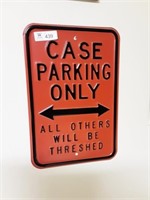 Case Parking Only Tin Sign All Others Will Be Thre