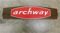 Archway Cookies wooden display sign, 2 sided