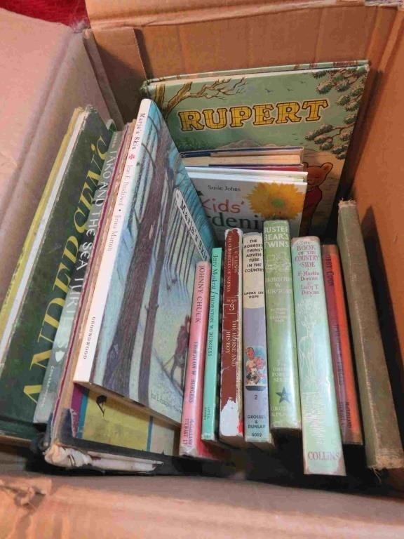 Box Lot Old Childrens Books Rupert Taro MORE