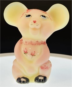 Beautiful Fenton Hp Mouse By M Young Signed Nancy