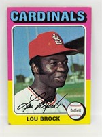 LOU BROCK 1975 Topps Card #540