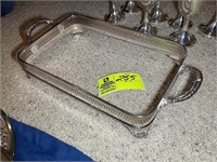 SILVER PLATE SERVING DISH HOLDER