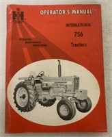 International Operators Manual 756 Tractor