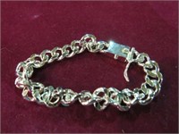 LADIES STAMPED 925 HEAVY CHAIN BRACELET