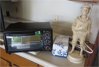 Black & Decker toaster/over, statue, misc.